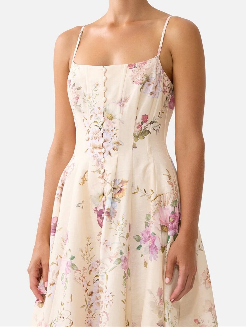 Camilla Corset Dress With Long Flared Skirt - Picture 4 of 16